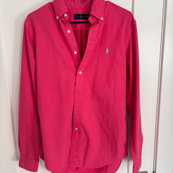 pink polo ralph lauren shirt - Picture 2 of 7